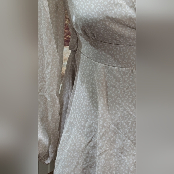 Japna Leopard Print Dress Layers Tie Women's XS - Picture 6 of 8